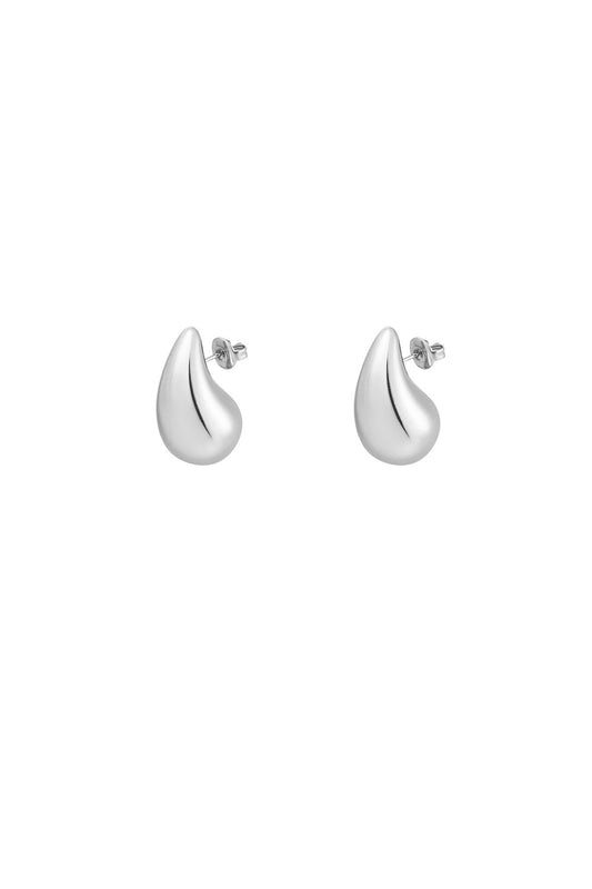 Silver drops - medium (earrings)