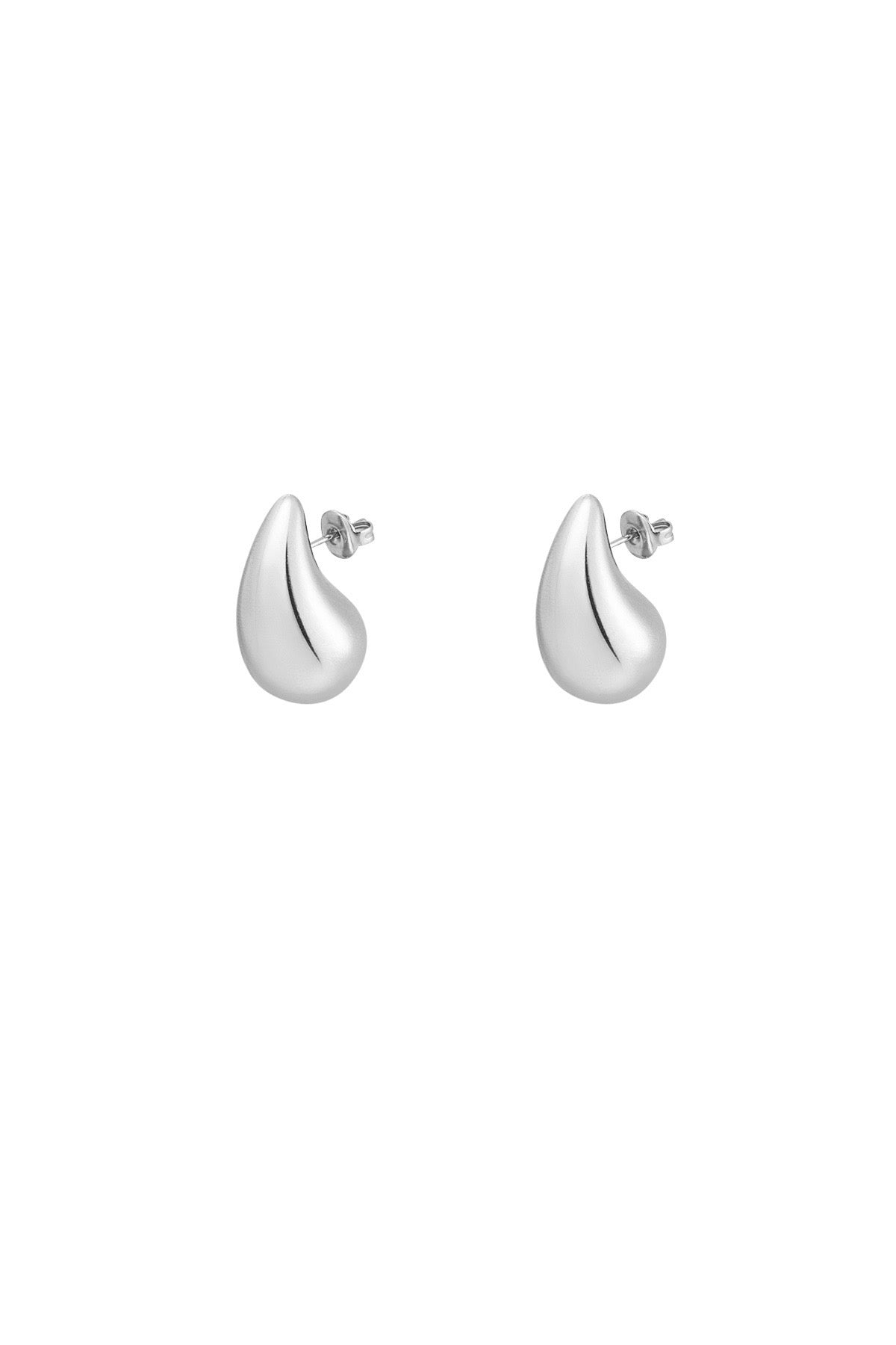 Silver drops - medium (earrings)